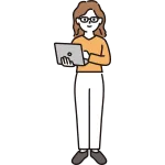 Female Programmer SVG Icon